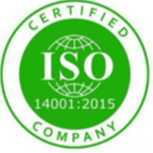 ISO 14001:2015 certified